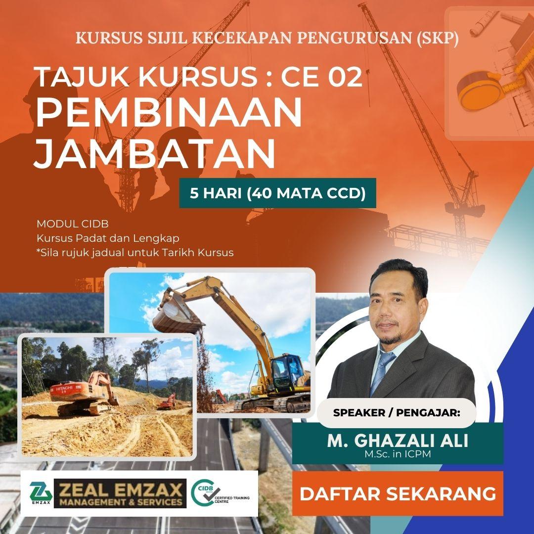Kursus Pembinaan Jambatan - CE02