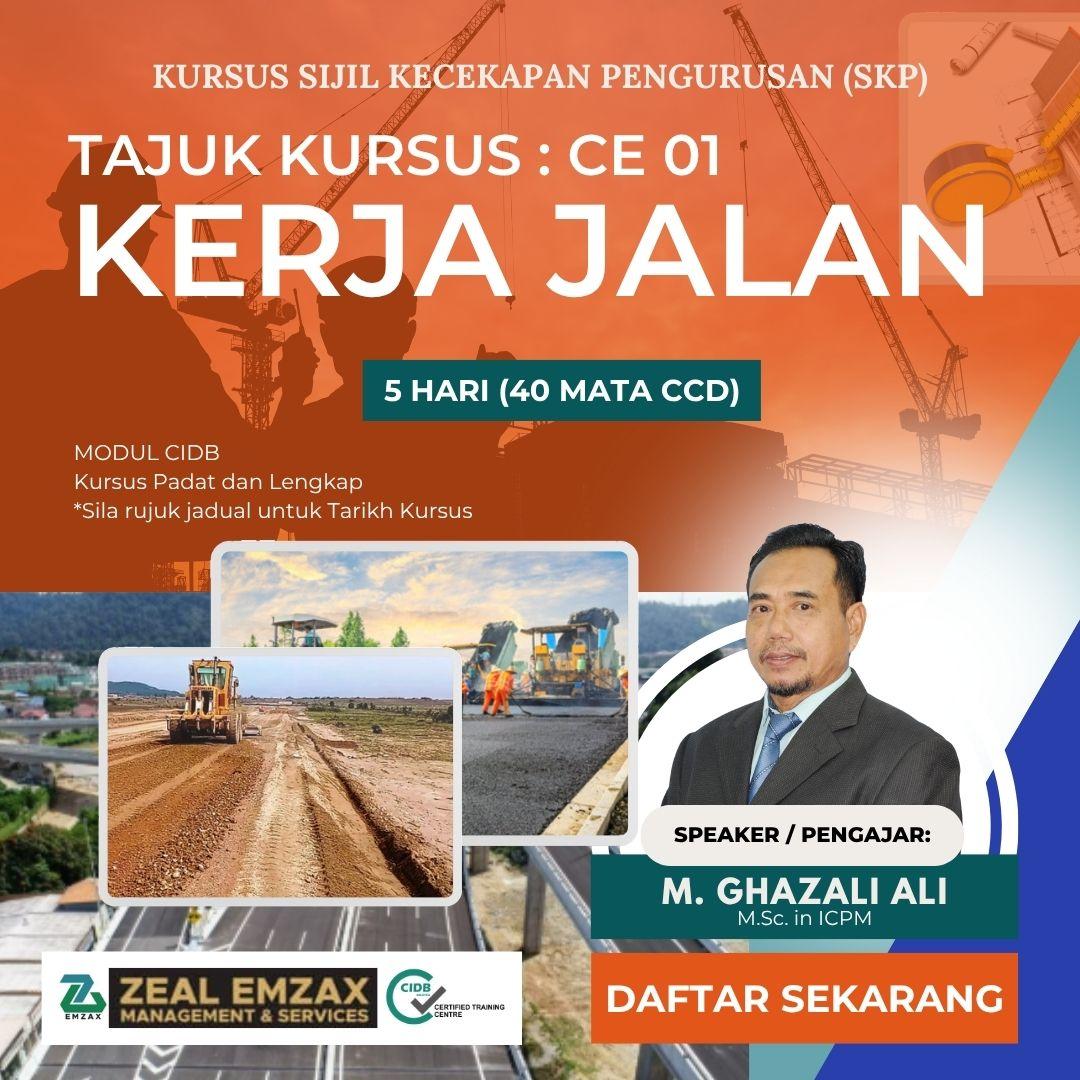 Kursus Pembinaan Jalan Dan Pavemen - CE01